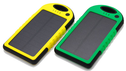 Colorful solar power bank